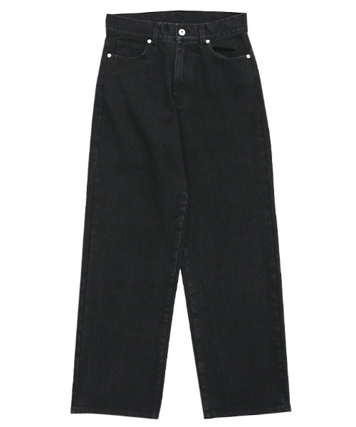select MOCA(セレクトモカ)の「スラブストレートデニムパンツ(デニムパンツ・レディース・インディゴブルー/ライトインディゴブルー/ホワイト/ブラック/ナチュラル・SMALL/LARGE/MEDIUM)」の21枚目の写真