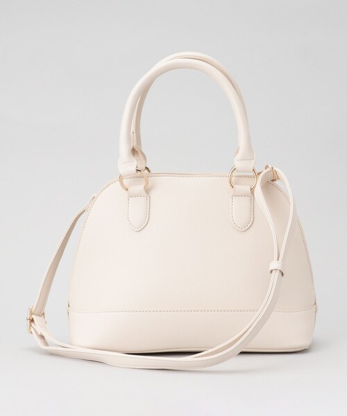 THE SHOP TK （ザ ショップ ティーケー ）の「◆【セレモニー／入卒】【エコバッグ付き】【裏地抗菌防臭】ラウンドハンドバッグ（ハンドバッグ・レディース・オフホワイト/ブラック/ライトベージュ・00）」の19枚目の写真