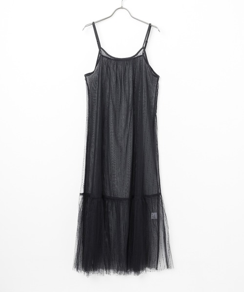 Honeys（ハニーズ）の「キャミチュールワンピース（ワンピース・レディース・アイボリー/ブラック/チャコールグレー・M/L/S/LL）」の15枚目の写真