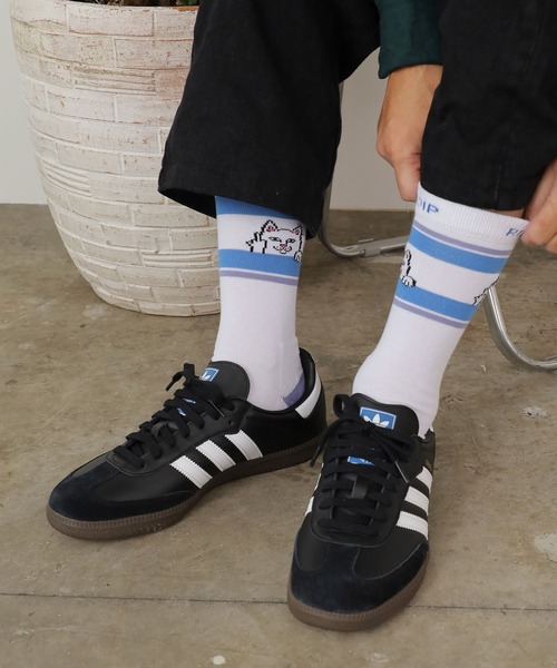 RIPNDIP（リップンディップ）の「RIPNDIP/リップンディップ PEEKING NERMAL SOCKS 靴下（ソックス/靴下・メンズ・ホワイト系1・FREE）」の9枚目の写真