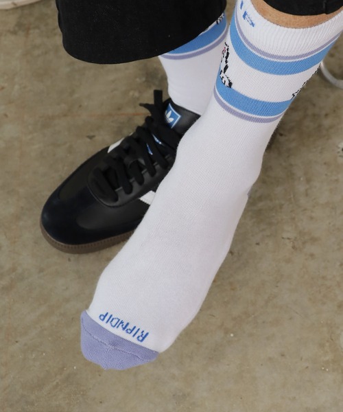 RIPNDIP（リップンディップ）の「RIPNDIP/リップンディップ PEEKING NERMAL SOCKS 靴下（ソックス/靴下・メンズ・ホワイト系1・FREE）」の8枚目の写真