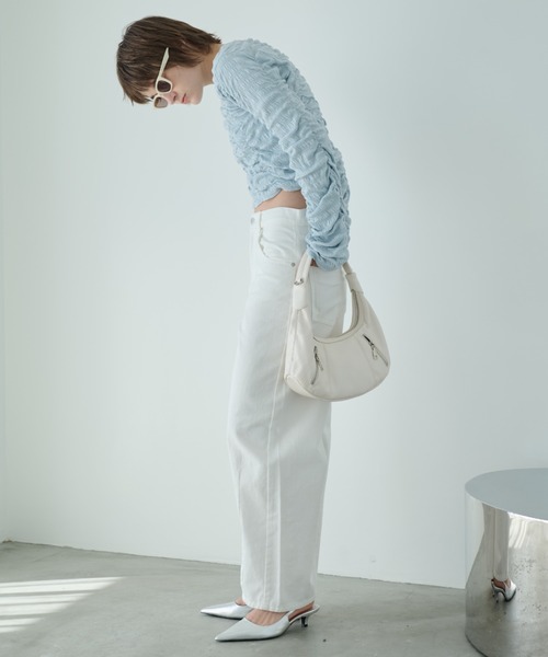 Aunt Marie's(アントマリーズ)の「ワンハンドルZIPポケットミニBAG(ハンドバッグ・レディース・ホワイト/ブラック・FREE)」の19枚目の写真