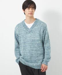green label relaxing（グリーンレーベルリラクシング）の「マルチカラーダイ Vネック ニット（ニット/セーター・メンズ）」