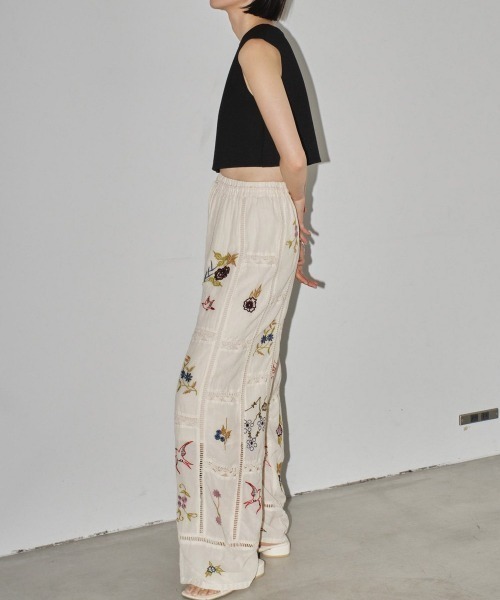 パンツ Embroidery Patchwork Trousers 38 TODAYFUL(トゥデイフル) / Life's online store（ライフズ