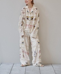 todayful エンブロイダリーパッチワークトラウザー　38 ブラック TODAYFUL(トゥデイフル) / Life's online store（ライフズ