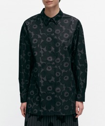 Mini Unikko / Ruoste cotton poplin  shirt