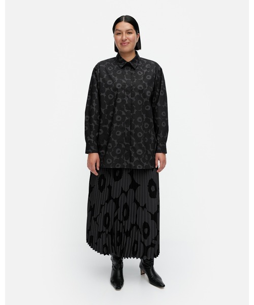 marimekko(マリメッコ)の「Mini Unikko / Ruoste cotton poplin shirt(シャツ/ブラウス・レディース・ブラック・40/38/36/34)」の5枚目の写真