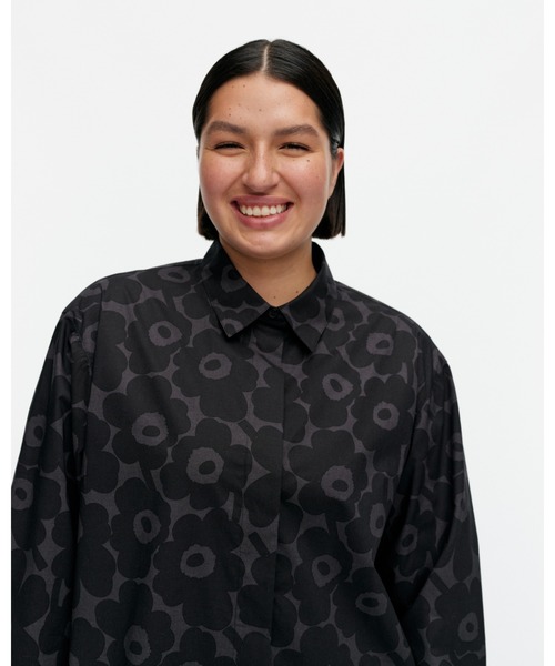 marimekko(マリメッコ)の「Mini Unikko / Ruoste cotton poplin shirt(シャツ/ブラウス・レディース・ブラック・40/38/36/34)」の8枚目の写真