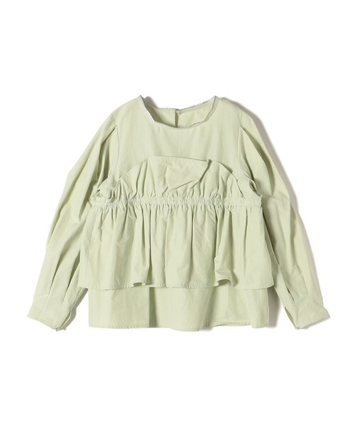 SHIPS(シップス)の「* 〈手洗い可能〉モイスト ブロード ドッキング風 ブラウス 24SS ◇(シャツ/ブラウス・レディース・ライトグリーン/ネイビー/オフホワイト・ONE SIZE)」の12枚目の写真