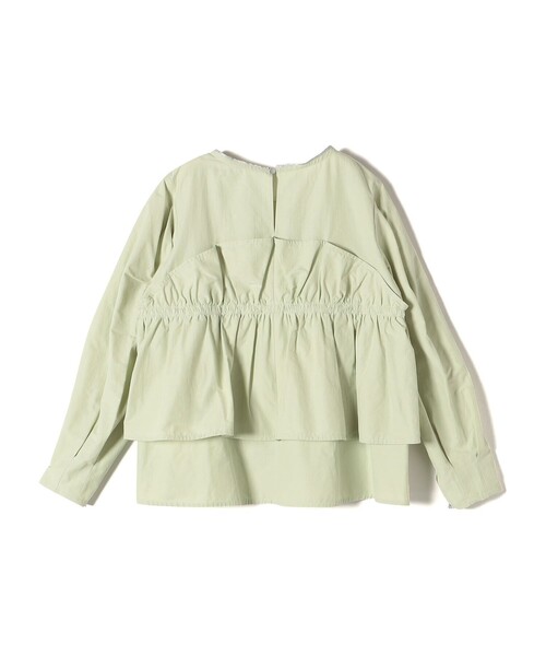SHIPS(シップス)の「* 〈手洗い可能〉モイスト ブロード ドッキング風 ブラウス 24SS ◇(シャツ/ブラウス・レディース・ライトグリーン/ネイビー/オフホワイト・ONE SIZE)」の9枚目の写真
