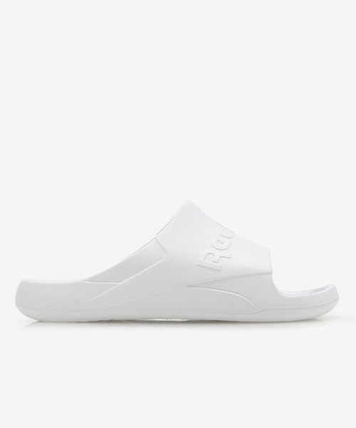 Reebok(リーボック)の「クリーン スライド / CLEAN SLIDE(サンダル・メンズ・ホワイト/ブラック/ネイビー/ライトグレー/オフホワイト/ブラック×ホワイト/レッド・23.5cm/24.0cm/25.0cm/26.0cm/28.0cm/29.0cm/30.0cm/27.0cm)」の1枚目の写真