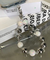 non-hedge（ノンヘッジ）の「ハート&リボンモチーフストラップ（スマホグッズ・レディース）」