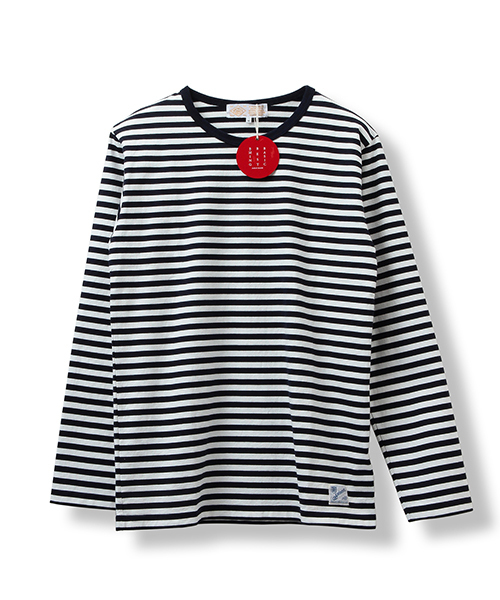 B:MING by BEAMS(ビーミングバイビームス)の「saintete×ビーミング by ビームス / 別注 “BBB” ボーダー Tシャツ(Tシャツ/カットソー・メンズ・ホワイト/ブラック/ネイビー・LARGE/SMALL/X-LARGE/MEDIUM)」の1枚目の写真