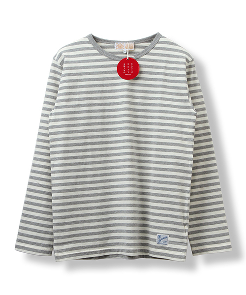 B:MING by BEAMS(ビーミングバイビームス)の「saintete×ビーミング by ビームス / 別注 “BBB” ボーダー Tシャツ(Tシャツ/カットソー・メンズ・ホワイト/ブラック/ネイビー・LARGE/SMALL/X-LARGE/MEDIUM)」の2枚目の写真