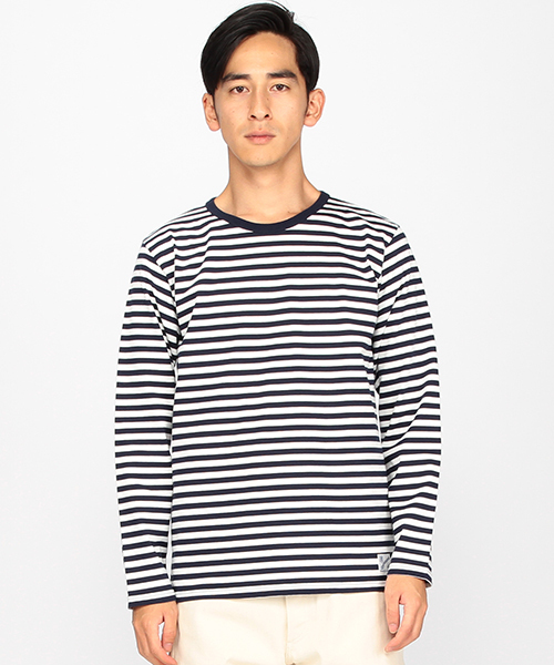 B:MING by BEAMS(ビーミングバイビームス)の「saintete×ビーミング by ビームス / 別注 “BBB” ボーダー Tシャツ(Tシャツ/カットソー・メンズ・ホワイト/ブラック/ネイビー・LARGE/SMALL/X-LARGE/MEDIUM)」の19枚目の写真