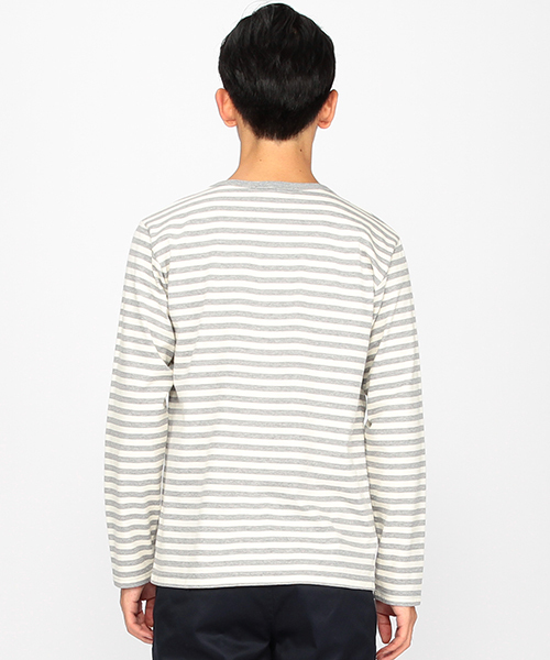 B:MING by BEAMS(ビーミングバイビームス)の「saintete×ビーミング by ビームス / 別注 “BBB” ボーダー Tシャツ(Tシャツ/カットソー・メンズ・ホワイト/ブラック/ネイビー・LARGE/SMALL/X-LARGE/MEDIUM)」の12枚目の写真