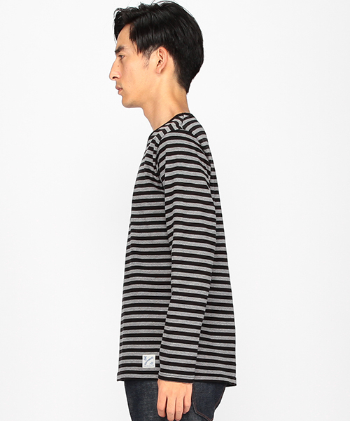 B:MING by BEAMS(ビーミングバイビームス)の「saintete×ビーミング by ビームス / 別注 “BBB” ボーダー Tシャツ(Tシャツ/カットソー・メンズ・ホワイト/ブラック/ネイビー・LARGE/SMALL/X-LARGE/MEDIUM)」の13枚目の写真