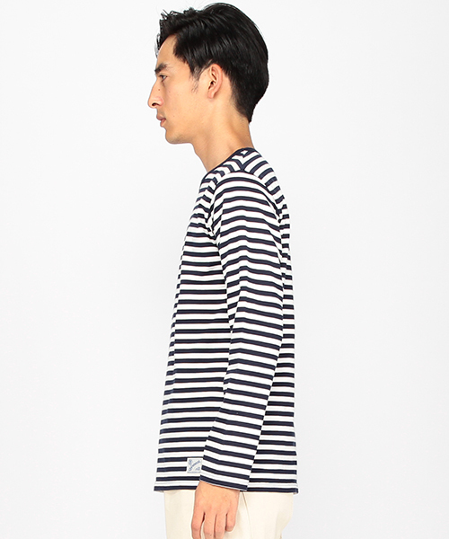 B:MING by BEAMS(ビーミングバイビームス)の「saintete×ビーミング by ビームス / 別注 “BBB” ボーダー Tシャツ(Tシャツ/カットソー・メンズ・ホワイト/ブラック/ネイビー・LARGE/SMALL/X-LARGE/MEDIUM)」の15枚目の写真