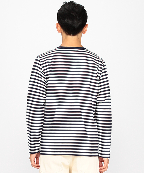 B:MING by BEAMS(ビーミングバイビームス)の「saintete×ビーミング by ビームス / 別注 “BBB” ボーダー Tシャツ(Tシャツ/カットソー・メンズ・ホワイト/ブラック/ネイビー・LARGE/SMALL/X-LARGE/MEDIUM)」の16枚目の写真