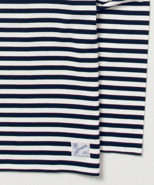 B:MING by BEAMS(ビーミングバイビームス)の「saintete×ビーミング by ビームス / 別注 “BBB” ボーダー Tシャツ(Tシャツ/カットソー・メンズ・ホワイト/ブラック/ネイビー・LARGE/SMALL/X-LARGE/MEDIUM)」の21枚目の写真