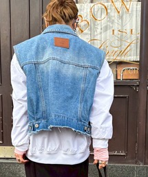 feepur by saya | フリンジデニムベスト(ベスト)