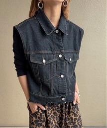 feepur by saya | フリンジデニムベスト(ベスト)