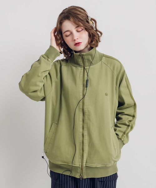 MUHET（ミュエータ）の「トラックジャケット（ジャージ・レディース・ライトグレー/ブラック/カーキ・MEDIUM/X-LARGE）」の3枚目の写真