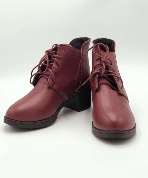 Miniministore(ミニミニストア)の「レースアップ ブーティ レディース(ブーツ・レディース・ブラック/ワインレッド・24.5cm/24.0cm/23.5cm/23.0cm/25.0cm)」の17枚目の写真