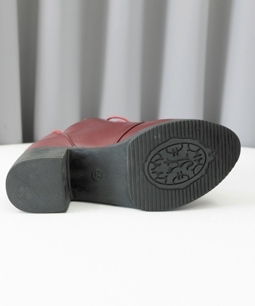 Miniministore(ミニミニストア)の「レースアップ ブーティ レディース(ブーツ・レディース・ブラック/ワインレッド・24.5cm/24.0cm/23.5cm/23.0cm/25.0cm)」の21枚目の写真