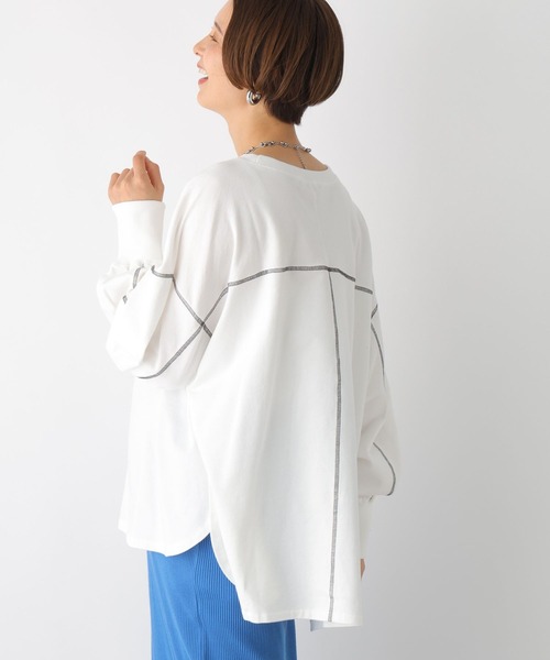 LEPSIM(レプシィム)の「【産前・産後対応】マタニティ/配色裏毛プルオーバー 105200(マタニティウェア/グッズ・レディース・ブラック/グレー/オフホワイト・FREE)」の8枚目の写真