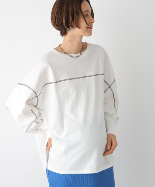 LEPSIM(レプシィム)の「【産前・産後対応】マタニティ/配色裏毛プルオーバー 105200(マタニティウェア/グッズ・レディース・ブラック/グレー/オフホワイト・FREE)」の9枚目の写真