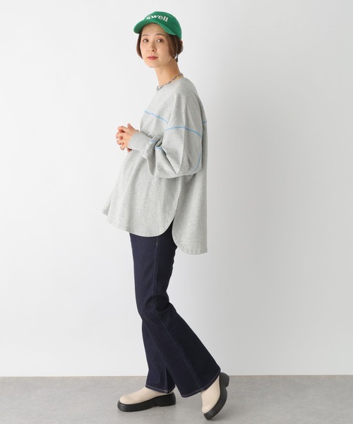 LEPSIM(レプシィム)の「【産前・産後対応】マタニティ/配色裏毛プルオーバー 105200(マタニティウェア/グッズ・レディース・ブラック/グレー/オフホワイト・FREE)」の15枚目の写真