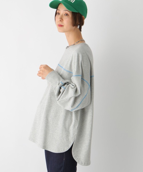 LEPSIM(レプシィム)の「【産前・産後対応】マタニティ/配色裏毛プルオーバー 105200(マタニティウェア/グッズ・レディース・ブラック/グレー/オフホワイト・FREE)」の18枚目の写真