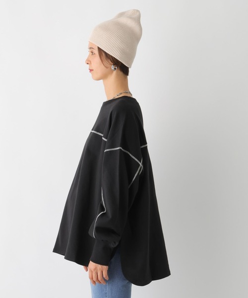 LEPSIM(レプシィム)の「【産前・産後対応】マタニティ/配色裏毛プルオーバー 105200(マタニティウェア/グッズ・レディース・ブラック/グレー/オフホワイト・FREE)」の20枚目の写真