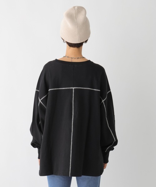 LEPSIM(レプシィム)の「【産前・産後対応】マタニティ/配色裏毛プルオーバー 105200(マタニティウェア/グッズ・レディース・ブラック/グレー/オフホワイト・FREE)」の21枚目の写真