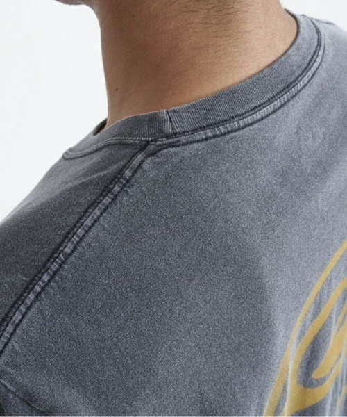 Quiksilver（クイックシルバー）の「SATURN LOGO ST/クイックシルバー半袖バックプリントTシャツ（Tシャツ/カットソー・メンズ・イエロー/ブラック/ホワイト/グリーン・X-LARGE/SMALL/MEDIUM/LARGE）」の5枚目の写真