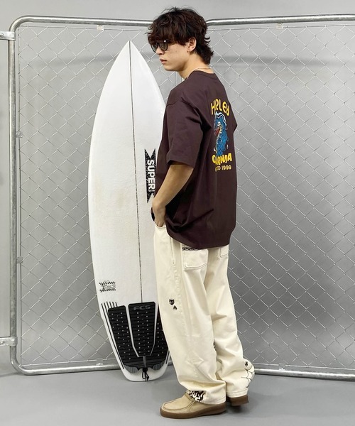 Hurley (ハーレー)の「Hurley/ハーレー 半袖Tシャツ バックプリント サーフデザイン 24MRSMSS01(Tシャツ/カットソー・メンズ・ホワイト/ダークブラウン/ブラック・S/M/L)」の9枚目の写真