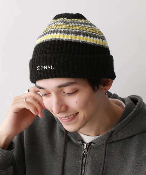 セール】【SIGNAL SPORTS】ワンポイント刺繍/ニットワッチ