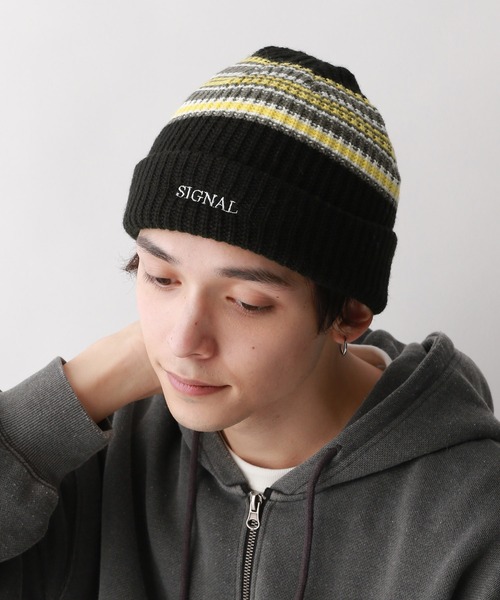 セール】【SIGNAL SPORTS】ワンポイント刺繍/ニットワッチ