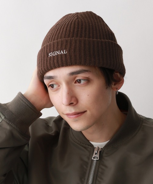 セール】【SIGNAL SPORTS】ワンポイント刺繍/ニットワッチ