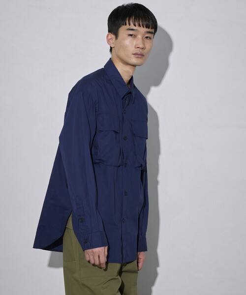 Firsthand（ファーストハンド）の「Firsthand/ファーストハンド ミリタリーシャツ / レギュラーカラーシャツ（シャツ/ブラウス・メンズ・ネイビー/ブラック・L/M）」の17枚目の写真