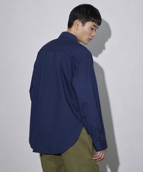 Firsthand（ファーストハンド）の「Firsthand/ファーストハンド ミリタリーシャツ / レギュラーカラーシャツ（シャツ/ブラウス・メンズ・ネイビー/ブラック・L/M）」の18枚目の写真