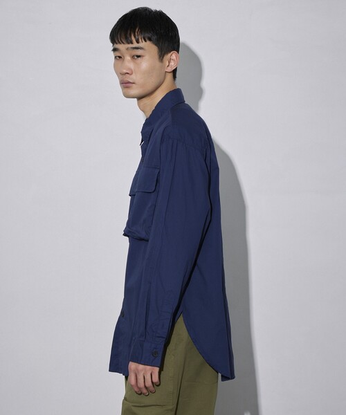 Firsthand（ファーストハンド）の「Firsthand/ファーストハンド ミリタリーシャツ / レギュラーカラーシャツ（シャツ/ブラウス・メンズ・ネイビー/ブラック・L/M）」の20枚目の写真