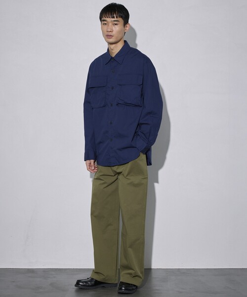 Firsthand（ファーストハンド）の「Firsthand/ファーストハンド ミリタリーシャツ / レギュラーカラーシャツ（シャツ/ブラウス・メンズ・ネイビー/ブラック・L/M）」の10枚目の写真