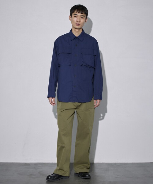 Firsthand（ファーストハンド）の「Firsthand/ファーストハンド ミリタリーシャツ / レギュラーカラーシャツ（シャツ/ブラウス・メンズ・ネイビー/ブラック・L/M）」の11枚目の写真