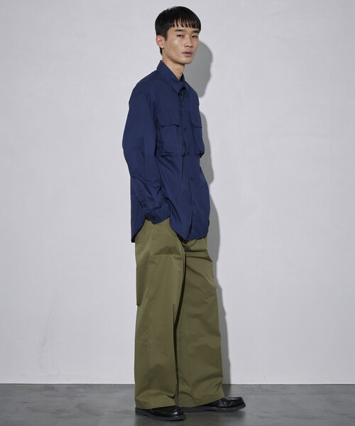 Firsthand（ファーストハンド）の「Firsthand/ファーストハンド ミリタリーシャツ / レギュラーカラーシャツ（シャツ/ブラウス・メンズ・ネイビー/ブラック・L/M）」の14枚目の写真