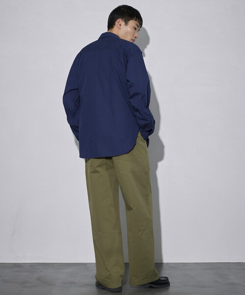 Firsthand（ファーストハンド）の「Firsthand/ファーストハンド ミリタリーシャツ / レギュラーカラーシャツ（シャツ/ブラウス・メンズ・ネイビー/ブラック・L/M）」の5枚目の写真