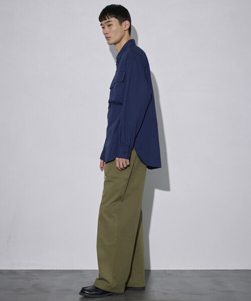 Firsthand（ファーストハンド）の「Firsthand/ファーストハンド ミリタリーシャツ / レギュラーカラーシャツ（シャツ/ブラウス・メンズ・ネイビー/ブラック・L/M）」の6枚目の写真