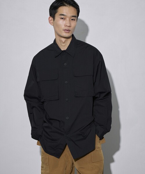 Firsthand（ファーストハンド）の「Firsthand/ファーストハンド ミリタリーシャツ / レギュラーカラーシャツ（シャツ/ブラウス・メンズ・ネイビー/ブラック・L/M）」の9枚目の写真