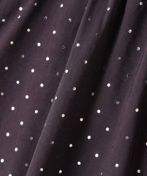 N.（N. Natural Beauty Basic）（エヌエヌナチュラルビューティーベーシック）の「◆箔ドットシャーリングブラウス（シャツ/ブラウス・レディース・ブラック系その他/ホワイト系その他・MEDIUM）」の14枚目の写真